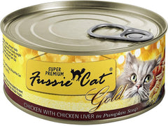 Fussie Cat Gold Chicken Liver pumpkin Soup 2.82oz. (Case of 24)