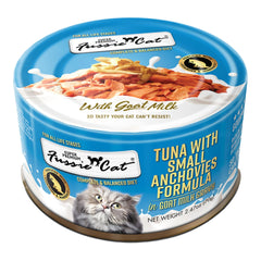Fussie Cat Premium Tuna with Small Anchovies in Goat milk Gravy 2.47oz. Default Title
