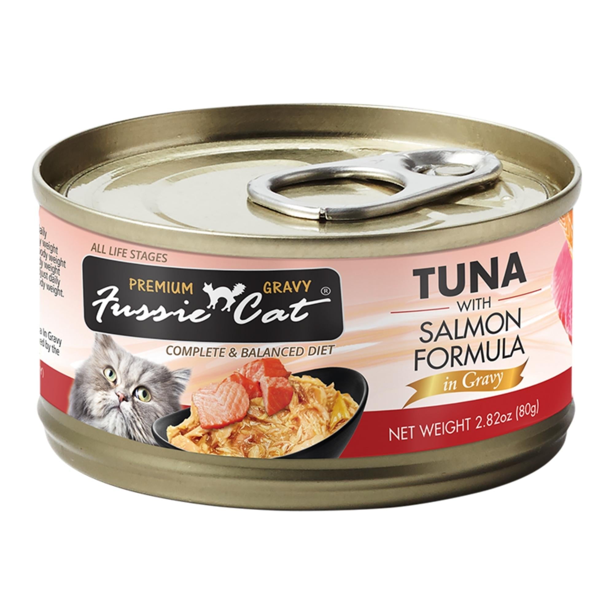 Fussie Cat Premium Tuna with Salmon Formula in Gravy 2.82oz. Default Title