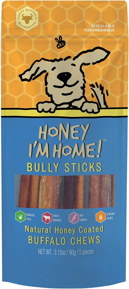 Honey I'm Home Dog Buffalo Bully 6 Inches 5 Pack