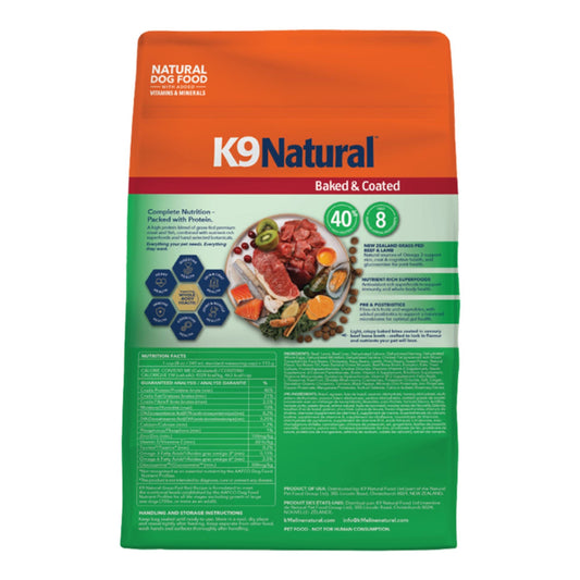 K9 Natural Dog Baked & Coated Grass Fed Red Recipe 3.5Lbs
