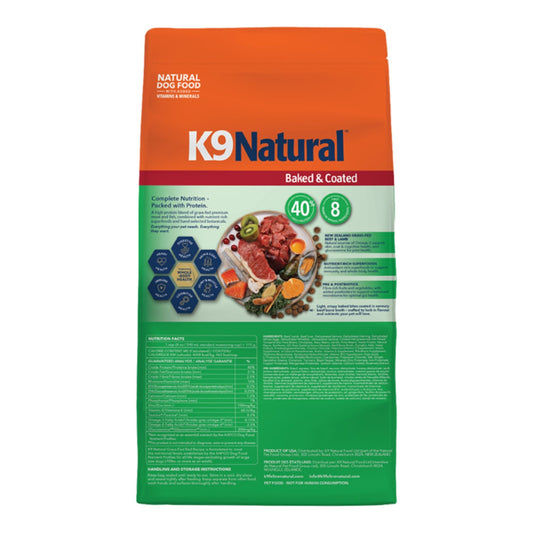 K9 Natural Dog Baked & Coated Grass Fed Red Recipe 16Lbs