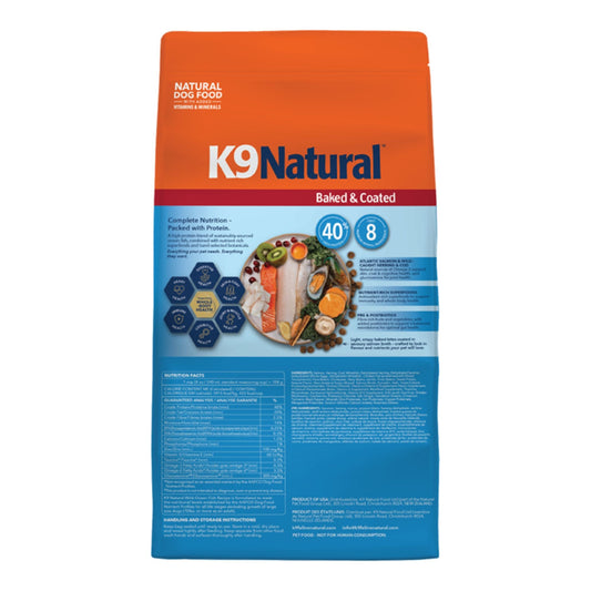 K9 Natural Dog Baked & Coated Wild Ocean Fish Recipe 16Lbs