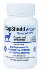 CapShield Maxx Tabs for X-Small Dogs, 2-10 lbs, 6 ct, Blue/Beef