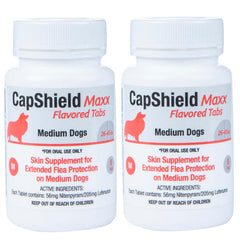 CapShield Maxx Tabs for Med Dogs, 26-45lbs, 6ct, Orange/Beef 2 Pack
