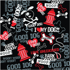 BANDANNA Bark Woof Woof 12pk