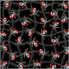 PAÑUELOS Pirata Fantasma, paquete de 12