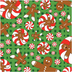 BANDANNA Gingerbread Men 12pk