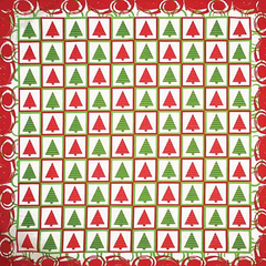 BANDANNA Holiday Christmas Checkers 12pk