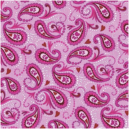 BANDANNA Princess Paw Paisley 12pk