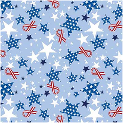 BANDANNA Ribbons & Stars 12pk