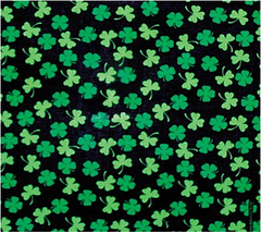 BANDANNA Shamrocks Black 12pk