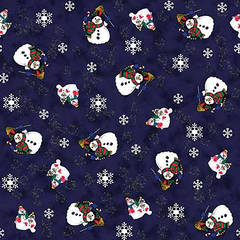 BANDANNA Snowman 12pk