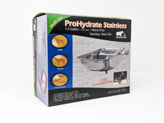 Bear Bear ProHydrate Stainless Steel Waterer 1.5 Gallons Silver 12″ x 10″ x 5.25″ – BB-PROHYDRATE
