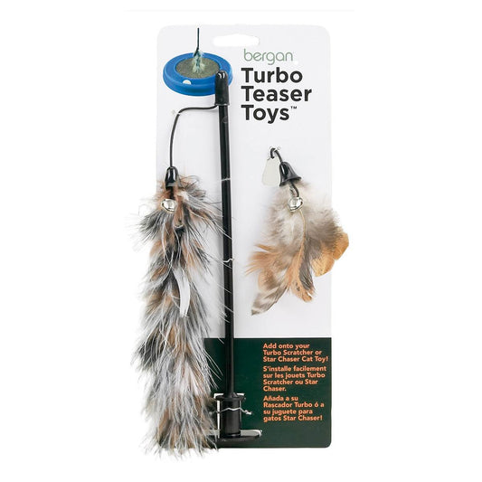 Bergan Turbo Cat Teaser Toy Brown 5″ x 6″ x 12″ – BER-88462