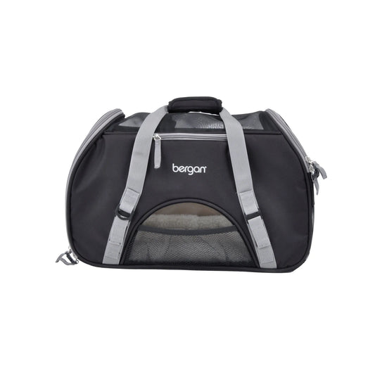 Bergan Pet Comfort Carrier Large Black / Gray 19″ x 10″ x 13″ – BER-88918
