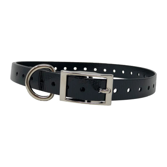 The Buzzard’s Roost Replacement Collar Strap 3/4″ Black 3/4″ x 24″ – BUZZ-34COLLAR-BK