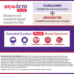 Rx Bravecto Plus Topical Cat 6.2-13.8lbs x 1 tube
