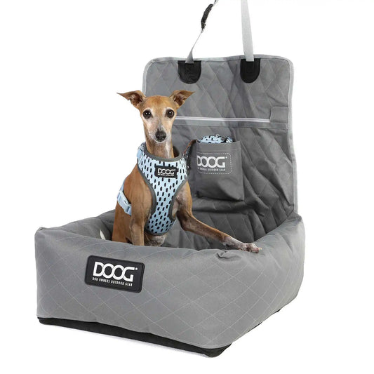 DOOG Pet Car Seat Grey 19.5″ x 19.6″ x 14″ – CARSEAT02