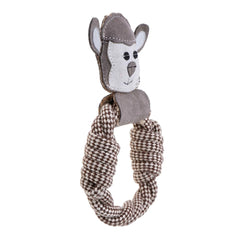 Doog Country Tails Sheep Rope Ring Toy Grey 24″ x 1.18″ x 5.51″ – CTRR03