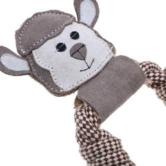 Doog Country Tails Sheep Rope Ring Toy Grey 24″ x 1.18″ x 5.51″ – CTRR03