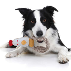 Doog Country Tails Chicken Rope Ring Toy White 24″ x 1.18″ x 5.51″ – CTRR04