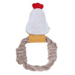 Doog Country Tails Chicken Rope Ring Toy White 24″ x 1.18″ x 5.51″ – CTRR04