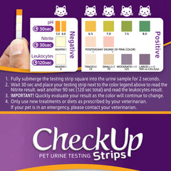 Coastline Global CheckUp Dog and Cat Urine Testing Strips for Detection of Blood in Urine 50 count 4″ x 1.5″ x 1.5″ – CUBB
