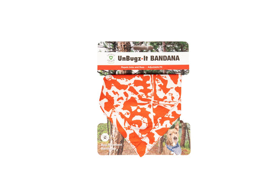 DGS Pet Products Unbugz-It Bandana Medium Abstract Orange – DGSBNDUABM09