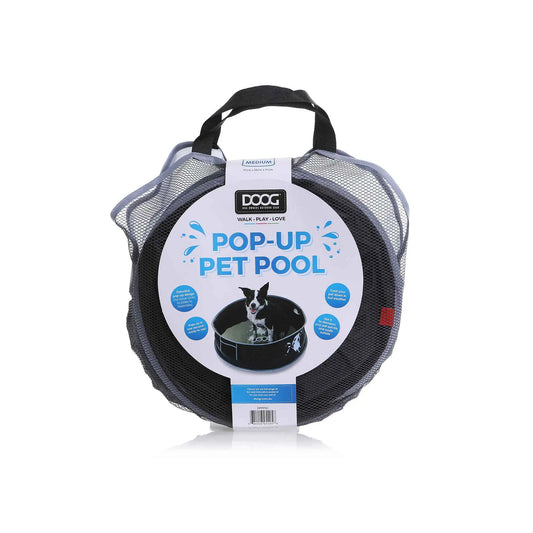 DOOG Pop-Up Dog Pool Medium Black 35.82″ x 35.82″ x 9.84″ – DPPP02