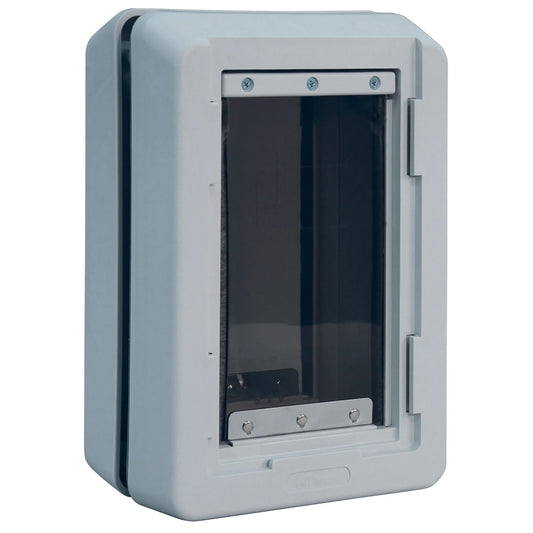 Ideal Pet Products Ruff-Weather Pet Door Small Grey 5.56″ x 9.06″ x 13.37″ – DSRWS