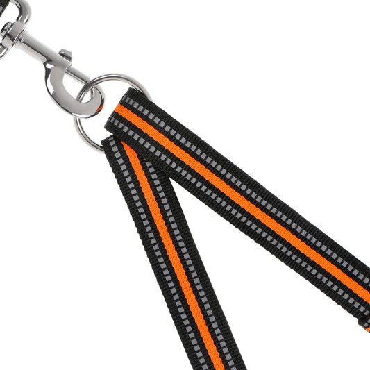Doog Dual Walker Leash Beethoven Black/Grey/Orange – DWLEASH-BEET