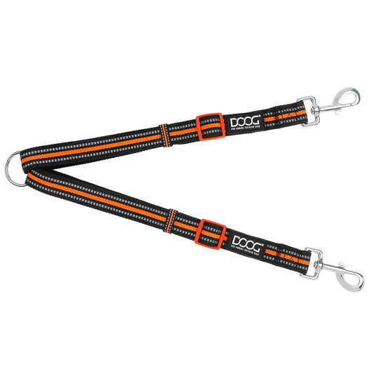 Doog Dual Walker Leash Beethoven Black/Grey/Orange – DWLEASH-BEET