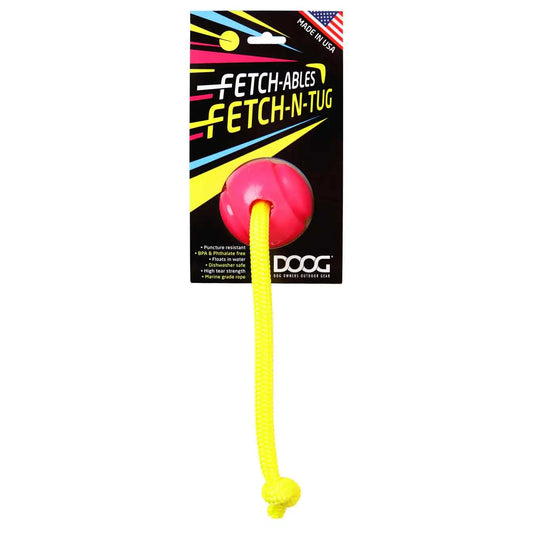 DOOG Fetch-ables Fetch-A-Tug Dog Toy Pink 12″ x 2.75″ x 2.75″ – FBR01