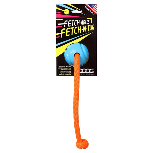 DOOG Fetch-ables Fetch-A-Tug Dog Toy Blue 12″ x 2.75″ x 2.75″ – FBR02