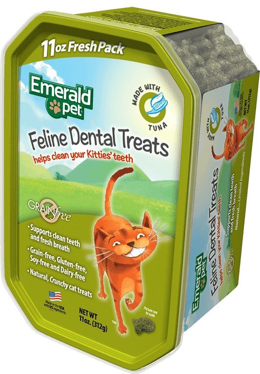 Emerald Pet Feline Dental Cat Treats Tuna 11oz