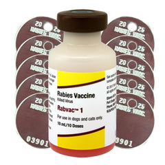 Rx RabVac 1 10 dose Kit with Tags