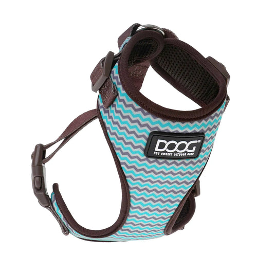 DOOG Neoflex Dog Harness Benji Medium Blue/Grey – HARBBZSOFT-M