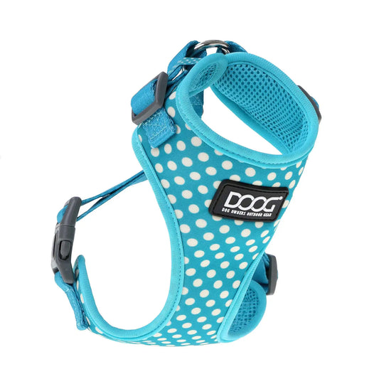 DOOG Neoflex Dog Harness Snoopy Medium Light Blue/White Polka Dot – HARBWSSOFT-M