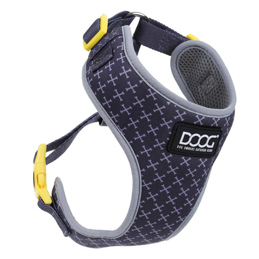 DOOG Neoflex Dog Harness Odie Medium Black/Purple/Yellow – HARGYCSOFT-M