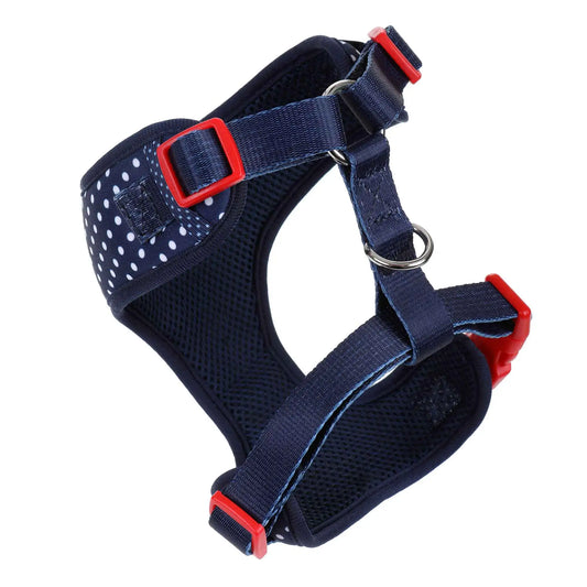 DOOG Neoflex Dog Harness Stella Large Blue/White Polka Dot – HARNWSSOFT-L