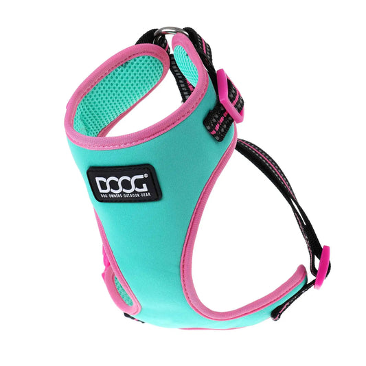 DOOG Neoflex Dog Harness Rin Tin Tin Neon Extra Small Teal/Pink – HARTIN-XS