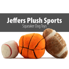 Jeffers Pet Sporty Pup Plush Baseball Squeaker Dog Toy, 4" - Soft Interactive Plush Ball for Dogs & Puppies, Indoor Play, Fetch, Cuddle, Interactive Fun, Birthday, Holiday, Christmas, Halloween