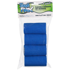 4-Pack Tough Flex Bandages, Blue