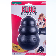 KONG Extreme Dog Toy - Fetch & Chew Toy - Treat-Filling Capabilities & Erratic Bounce for Extended Play Time Most Durable Natural Rubber Material - for Power Chewers - for XX-Large Dogs