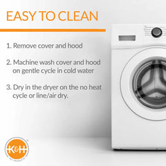 K&H Pet Products Hooded Elevated Cozy Pet Cot Small Gray 19″ x 19″ x 12″ – KH100546395