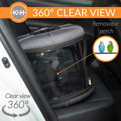 K&H Pet Products Mod Bird Carrier Travel Cage Gray 17″ x 17″ x 15.5″ – KH100550183