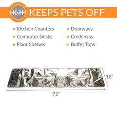 K&H Pet Products Pet Deterrent Mat Silver 72″ x 18″ x 0.1″ – KH100550267