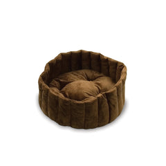 K&H Pet Products Kitty Kup Bed Large Tan / Mocha 20″ x 20″ x 7″ – KH3131