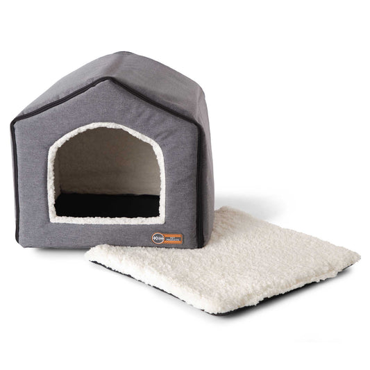 K&H Pet Products Indoor Pet House Gray 16″ x 15″ x 14″ – KH3643